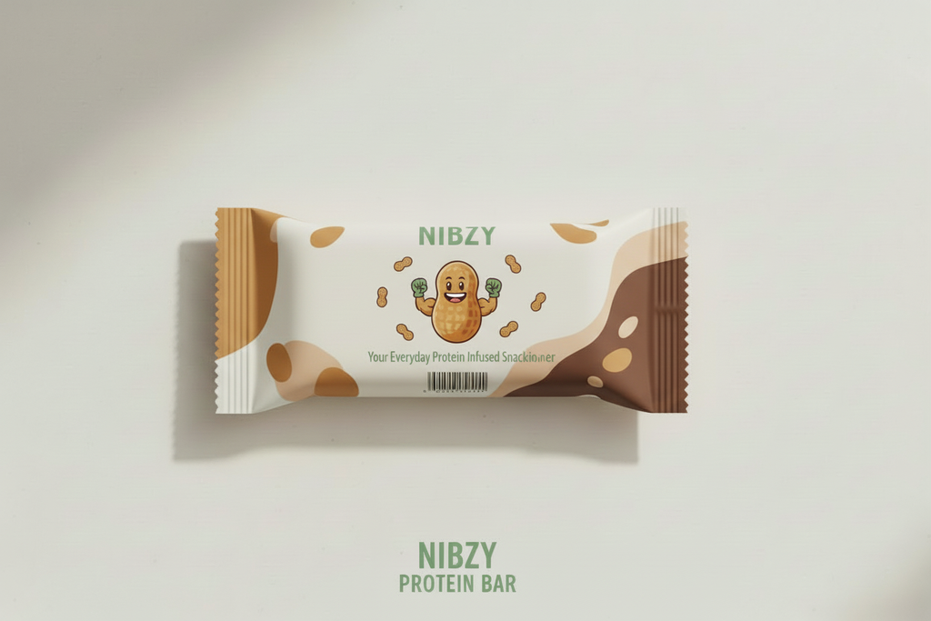 Nibzy Protein Bar Back Cover - Cartoon